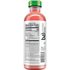 Bai São Paulo Strawberry Lemonade bottle side view highlighting low sugar option for mindful hydration.