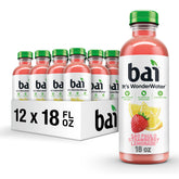 Bai São Paulo Strawberry Lemonade bottle front view with refreshing antioxidant infused hydration.