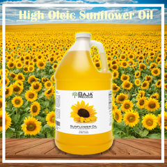 Baja Precious High Oleic Sunflower Oil safety seal close-up ensures freshness for daily use.