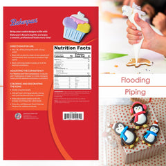 Bakerpan royal icing for piping outlines on cookies for crisp detail
