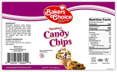 Melted chips drizzling over cookies for colorful treats.
