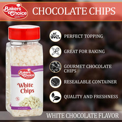 Baker's Choice resealable container keeps chips fresh and easy to scoop