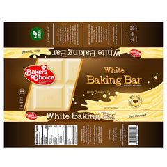 Baker's Choice white chocolate for icings, ganache, and toppings.
