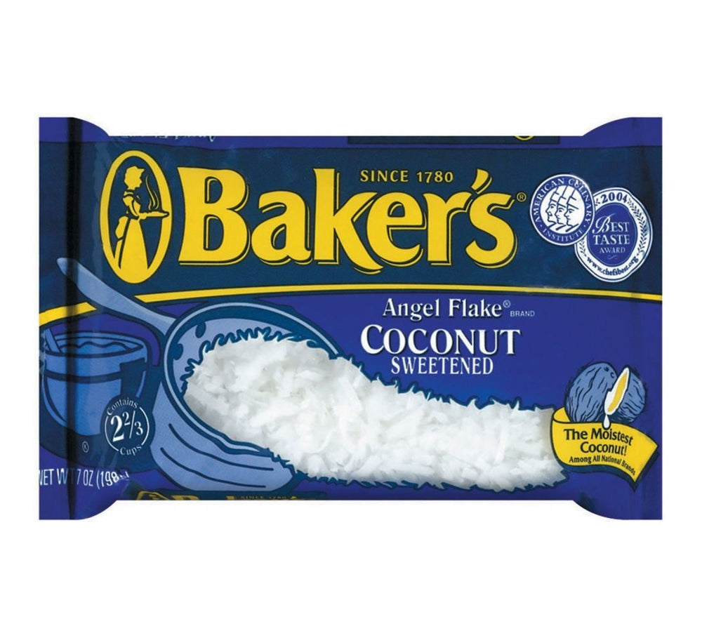 Baker's Coconut Angel Flakes for baking and dessert toppings with light, toasted sweetness.
