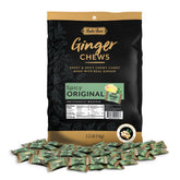 Bali's Best Ginger Chews front packaging shows spicy original flavor for on-the-go enjoyment.