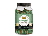 Bali's Best Ginger Chews jar shows spicy original flavor for on-the-go digestion.