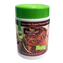 Ball Real Fruit Pectin bottle front in bulk package for jam makers.
