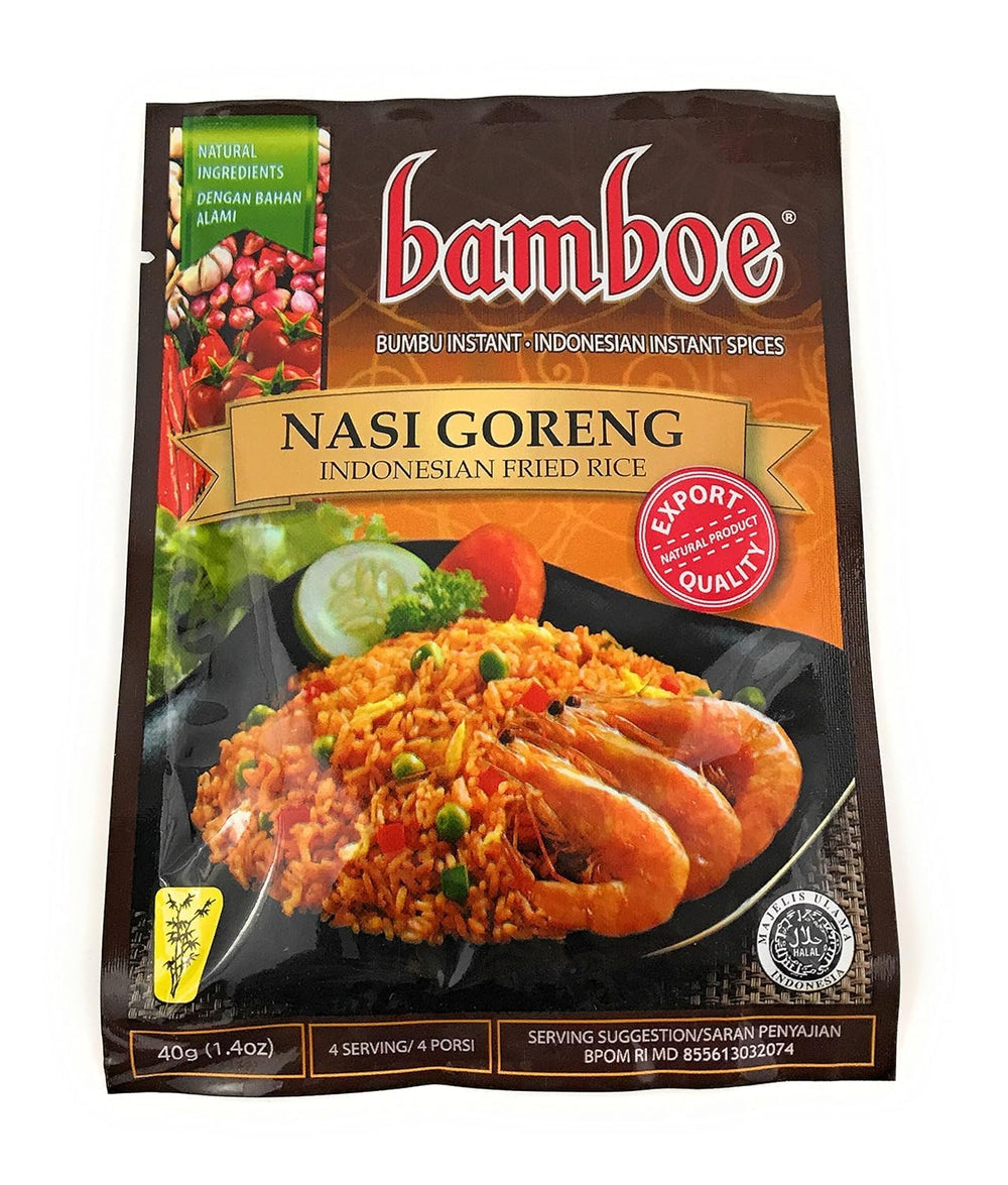 Bamboe Nasi Goreng spice paste packets unlock authentic Indonesian flavor for quick meals
