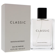 Banana Republic Classic bottle on skin for versatile day-to-night use.
