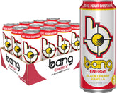 Bang Energy Black Cherry Vanilla can front view for quick energy