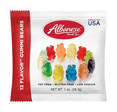 BANRIN Blue Hippo Albanese 12 Flavor Gummi Bears front-view pack for tasty, shareable snacking