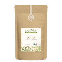 Banyan Botanicals CCF Tea loose-leaf bulk blend ready to brew for digestive comfort.