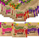 Baobest Superfruit Bites variety pack front view, convenient on-the-go snack option.