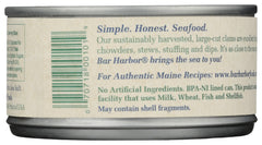 Bar Harbor Chopped Surf Clams in bowl, ready for meals