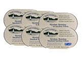 Bar Harbor skinless boneless smoked sardine fillet showing tender texture and clean flavor