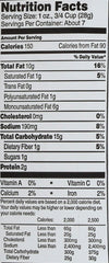 Ingredients panel of Barbara's Bakery Puffs Cheese Jalapeno emphasizing organic, gluten-free options
