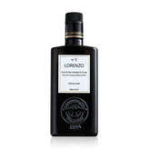 Barbera Lorenzo No.5 olive oil bottle on a shelf for everyday cooking.