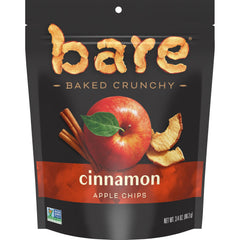 Bare Baked Crunchy Apple Chips Cinnamon Apple bag, gluten-free snack for on the go.