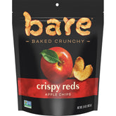 Bare Baked Crunchy Apple Chips Fuji Reds bag shown, ready-to-snack on-the-go.