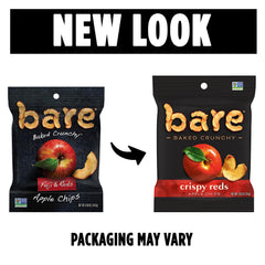 Bare Fuji Reds ingredients display simple real fruit for mindful snacking