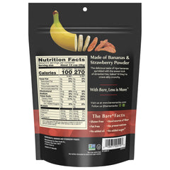 Close-up of Bare Baked Crunchy Banana Chips crisp texture and real banana flavor