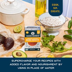 Bare Bones Organic Chicken Bone Broth no antibiotics or hormones, clean ingredients
