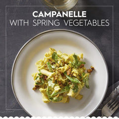 Barilla Campanelle hollow center ideal for holding chunky sauce.