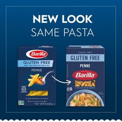 Barilla Gluten Free Penne boiling on the stove for quick dinner