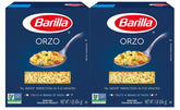 Barilla Orzo pasta in a dry pack, versatile and quick to prepare.