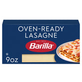 Barilla oven-ready lasagna pasta box ready for quick weeknight bake