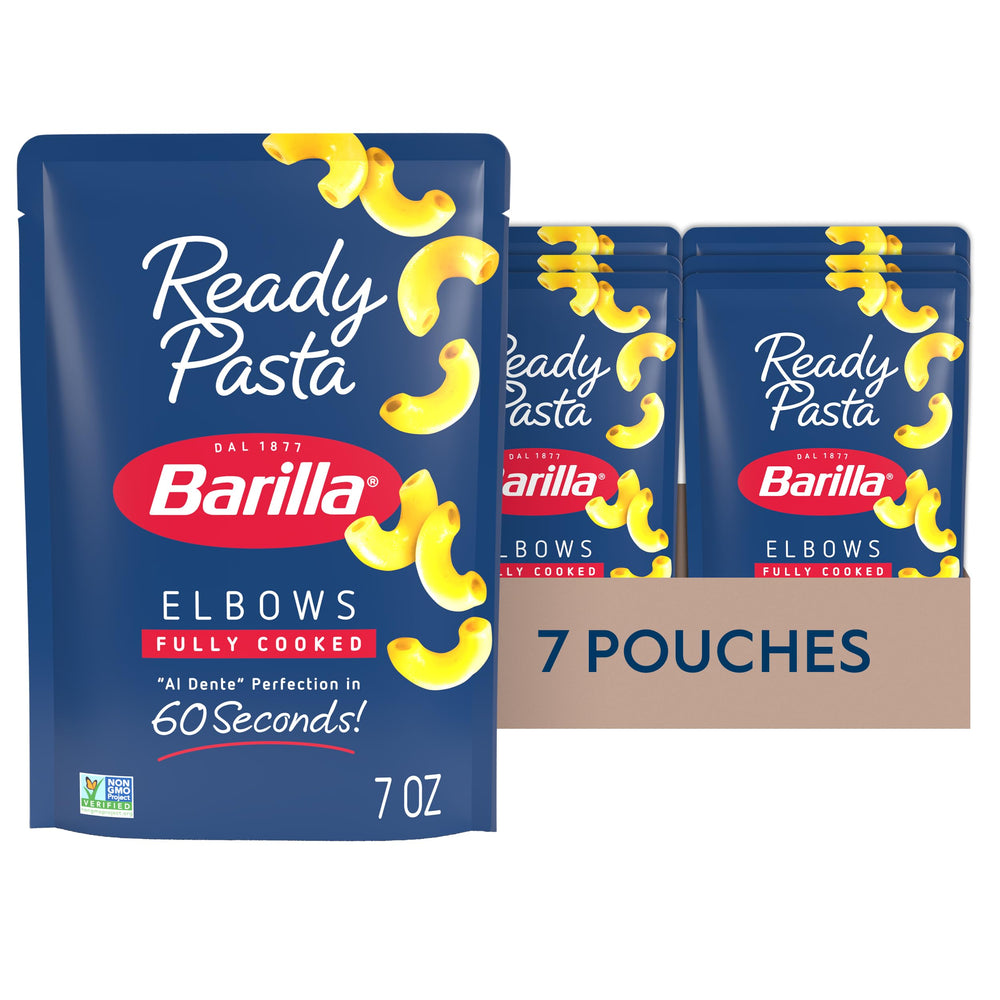 Barilla Ready Pasta elbows pouch for quick, ready-to-eat weeknights.