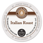 Barista Prima Italian Roast K-Cups in front packaging, ideal for a bold morning brew.