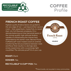 Barista Prima steaming French Roast coffee for a comforting aroma