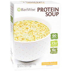 BariWise Protein Soup Mix packaging shows the convenient high-protein option.
