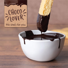 Assorted decorated chocolate-dipped biscotti varieties from Barnetts