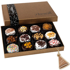 Barnetts Happy Birthday Gift Basket for Women with premium cookies and toppings