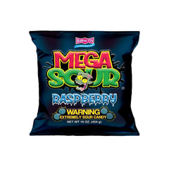 Barnetts Mega Sour Raspberry packaging in display bag for parties