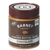 Barney Butter almond butter chocolate jar offers ultra-smooth spreadability for sandwiches.