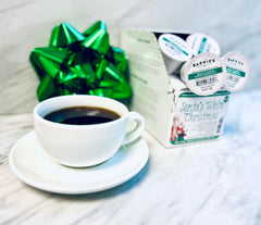 100% Arabica decaf Barnie’s CoffeeKitchen K-Cup for a smooth, caffeine-free cup.