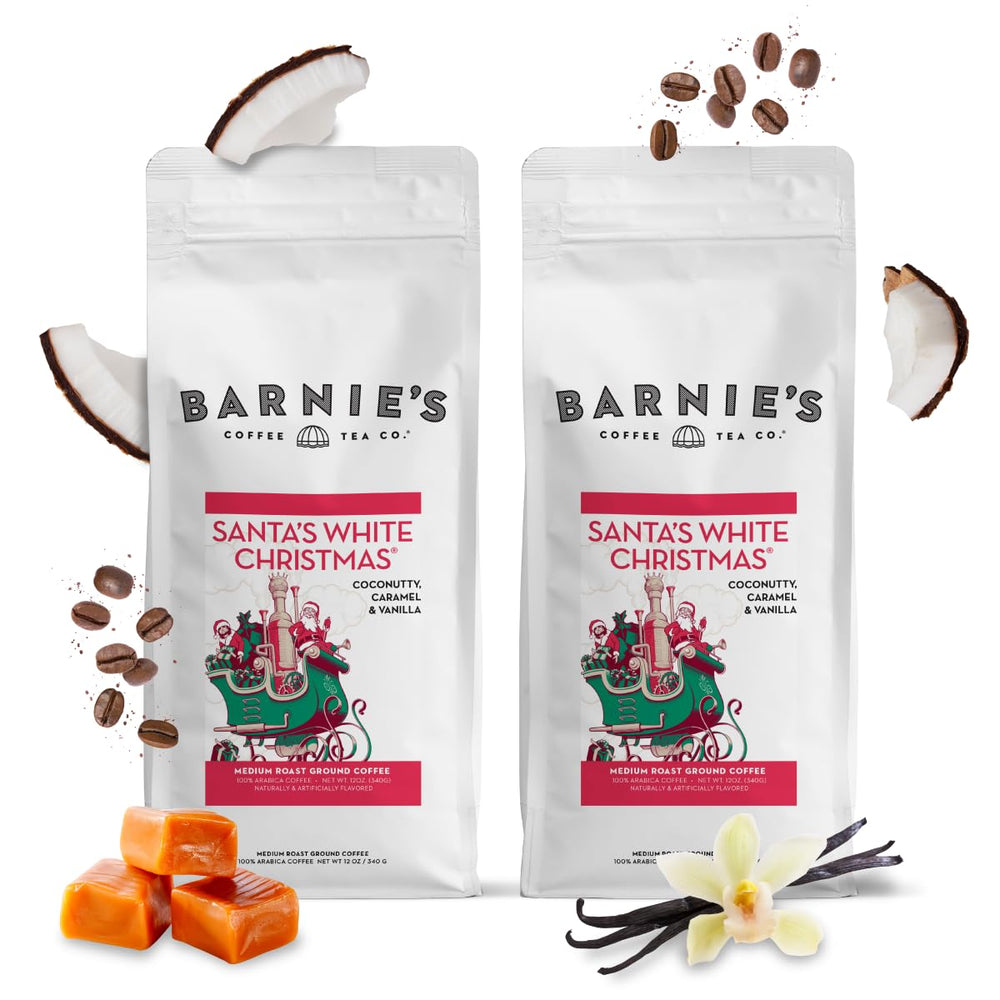Barnie's Santa's White Christmas two-pack front view for easy gifting