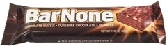 BarNone milk chocolate bar close-up showing creamy milk chocolate and crunchy wafer