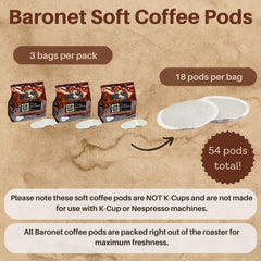 Baronet Coffee Pods eight-gram pods for consistent Senseo-style cups