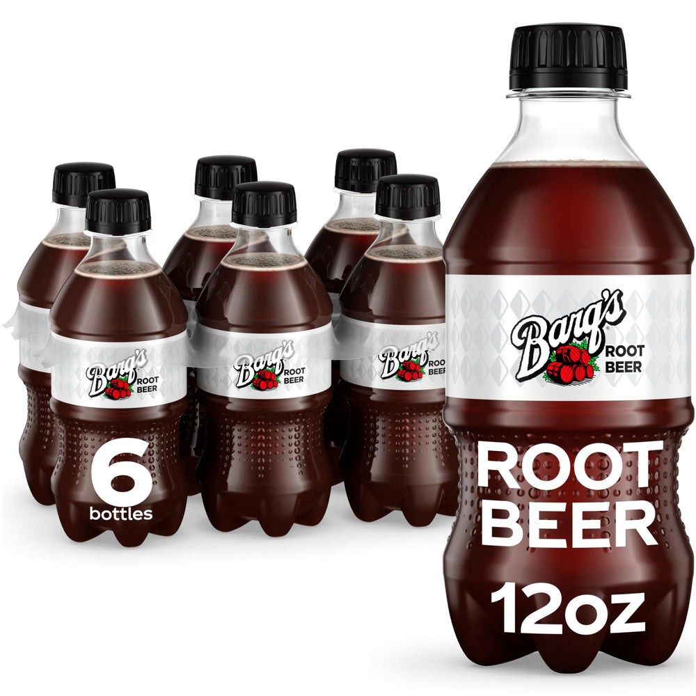 Barq's Root Beer bottle 12oz ready for a refreshing sip.