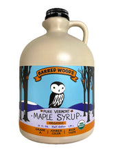 Barred Woods Maple Syrup half-gallon bottle ideal for breakfast