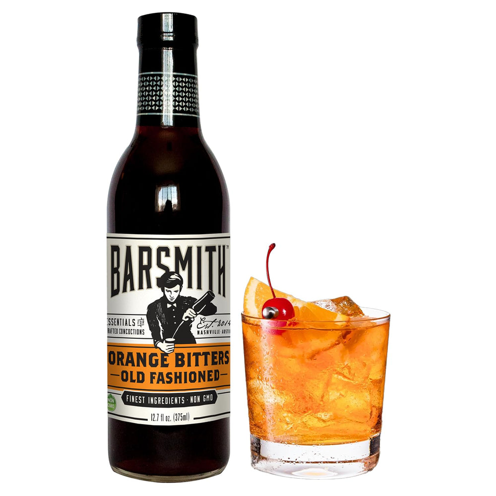 Barsmith Orange Bitters Old Fashioned Mix pack shot for quick, bar-quality cocktails.