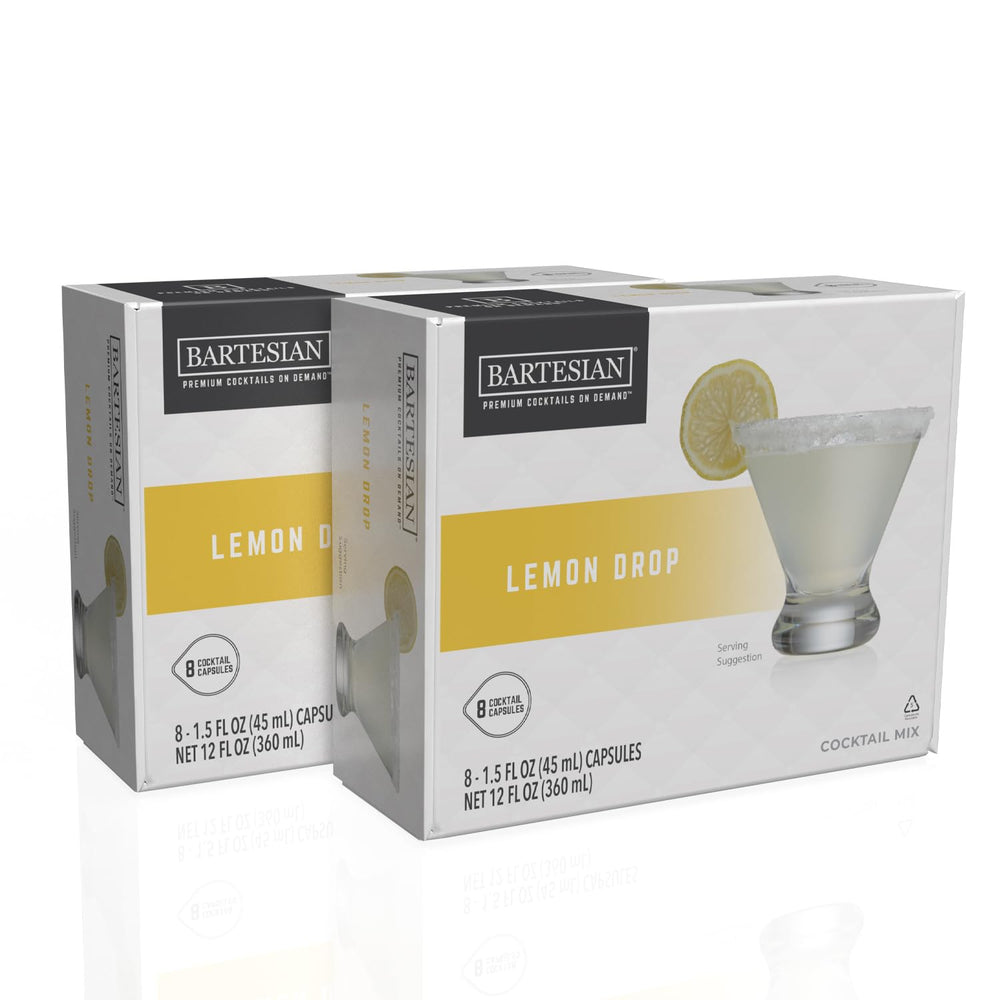 Bartesian lemon drop capsules pack: quick, bar-quality cocktails at home.