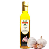 BASSO 1904 Garlic Oil bottle, premium EVOO infusion for rich cooking and finishing.