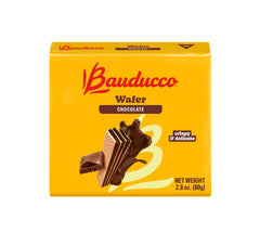 Bauducco chocolate wafer cookies on a dessert plate, perfect for celebrations.
