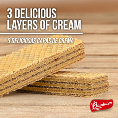Bauducco wafers served with coffee for a satisfying pairing.