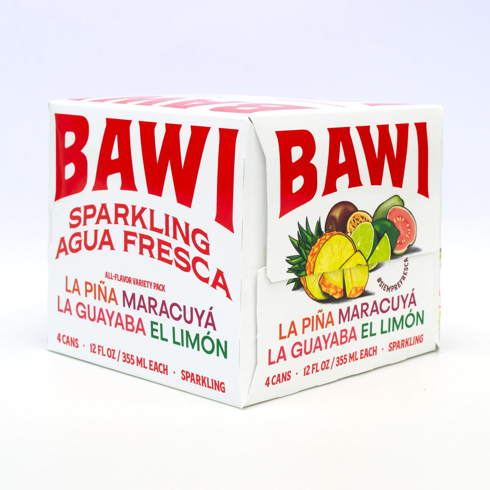 Bawi Sparkling Agua Fresca can front with bold flavor for a refreshing break